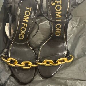 Tom Ford Black and Gold Archive collection heels